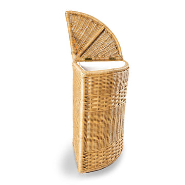 Corner Wicker Laundry Hamper