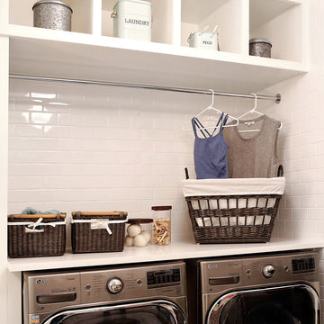 Wicker French Laundry Basket