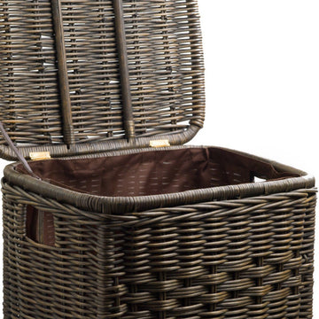 Fabric Liner for Narrow Rectangular Wicker Laundry Hamper